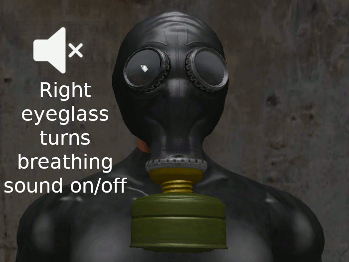 Second Life Marketplace GP5 Gas mask with firstperson experience